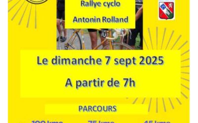 Rallye Antonin Rolland – Dimanche 7 septembre 2025