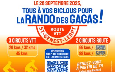 Rando des Gagas – Dimanche 28 septembre 2025 – St-Genest-Lerpt (42)