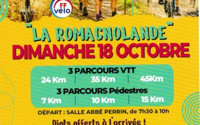 Annulée – La Romagnolande – Dimanche 18 octobre 2026 – ROMAGNIEU (38)